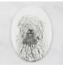 Komondor, Hungarian sheepdog, Mop Dog - commemorative plaque with a photo of a dog, tombstone with a print, personalized oval plaque from the Art-Dog brand