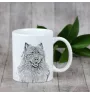 Keeshond, Wolfsspitz, Deutsche Spitze - Tasse mit Hund, Tasse mit Bild, personalisiertes Geschenk der Marke Art-Dog