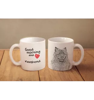 Keeshond, Wolfsspitz, Deutsche Spitze - Tasse mit Hund, Tasse mit Bild, personalisiertes Geschenk der Marke Art-Dog