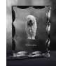 Komondor - cristal avec photo de chien, statuette en verre avec photo, cadre exceptionnel avec photo de la marque Art-Dog