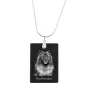 Keeshond, Dutch Barge Dog, Smiling Dutchman, - Crystal pendant with dog, silver necklace with photo, personalised pendant by Art-Dog brand