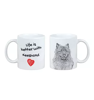 Keeshond, Spitz Loup,  - tasse avec chien, tasse avec photo, cadeau personnalisé de la marque Art-Dog