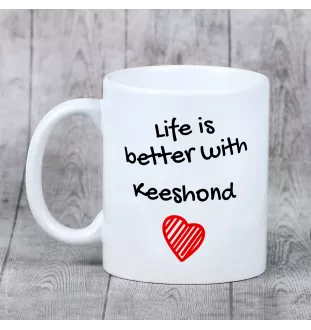 Keeshond, Spitz Loup,  - tasse avec chien, tasse avec photo, cadeau personnalisé de la marque Art-Dog