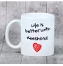 Szpic wilczy kubek z psem life is better Art-Dog