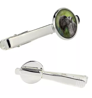 Kerry Blue Terrier spinka do krawata w pudełku ze zdjęciem Art-Dog