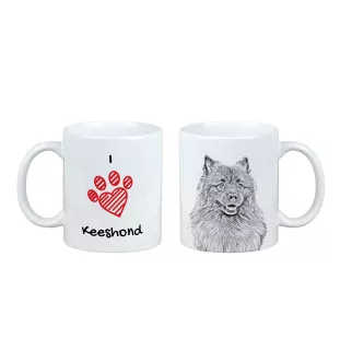 Keeshond, Wolfsspitz, Deutsche Spitze - Tasse mit Hund, entzückende Tasse mit Grafik, Geschenk mit Ihrem Foto von der Marke Art-Dog