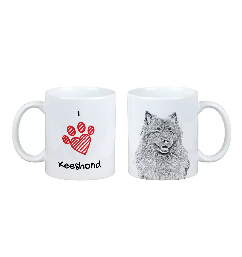 Keeshond, Wolfsspitz, Deutsche Spitze - Tasse mit Hund, entzückende Tasse mit Grafik, Geschenk mit Ihrem Foto von der Marke Art-Dog