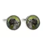 Kerry Blue Terrier, Irish Blue Terrier - cufflinks in a box, handmade jewelry, product of the Art-Dog brand