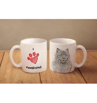Keeshond, Wolfsspitz, Deutsche Spitze - Tasse mit Hund, entzückende Tasse mit Grafik, Geschenk mit Ihrem Foto von der Marke Art-Dog