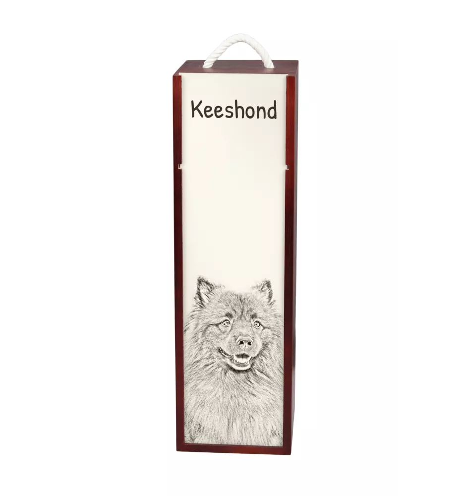 Szpic wilczy pudełko na wino z psem Art-Dog