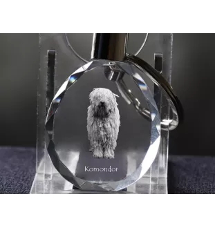 Komondor brelok do kluczy owalny z psem Art-Dog