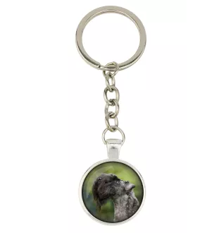 Terrier Kerry Blue - porte-clés dans une boîte, photo personnelle, porte-clés de la marque Art-Dog