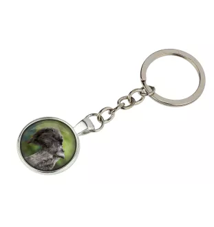 Kerry Blue Terrier, Irish Blue Terrier - keychain in a box, own photo, keychain pendant from Art-Dog brand