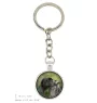 Kerry Blue Terrier, Irish Blue Terrier - keychain in a box, own photo, keychain pendant from Art-Dog brand