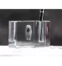 Komondor, Hungarian sheepdog, Mop Dog - Pen stand, crystal organiser with dog photo, unique desk decoration by Art-Dog brand