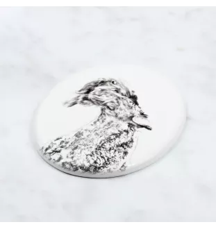 Kerry Blue Terrier, Irish Blue Terrier - Gedenktafel mit einem Foto eines Hundes, Grabplatte mit Druck, personalisierte ovale Platte der Marke Art-Dog