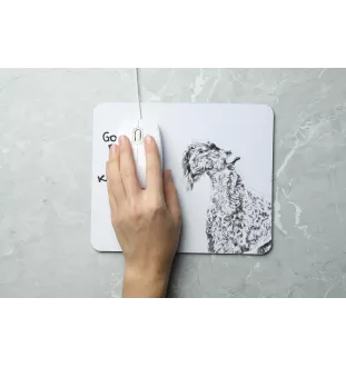 Kerry Blue Terrier, Irish Blue Terrier - mouse pad with print, personalized dog-themed mouse pad, unique gadget for an office worker by Art-Dog brand