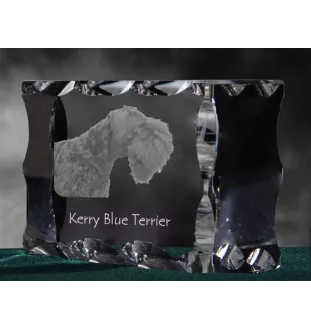 Kerry Blue Terrier ramka kryształowa z psem Art-Dog