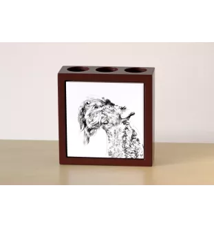 Kerry Blue Terrier stojak na długopisy z psem Art-Dog