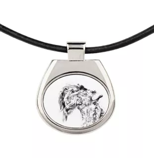 Kerry Blue Terrier, Irish Blue Terrier - dog necklace, personalized pendant with a photo, unique necklace for women and men by Art-Dog brand