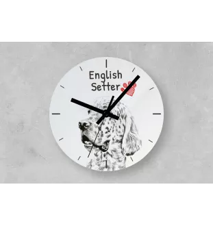 Kerry Blue Terrier, Irish Blue Terrier - Wanduhr mit Hund, Regal Uhr mit Druck, personalisierte Hausdekoration von Art-Dog.