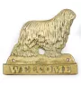 Komondor - une plaque de porte avec un chien, une plaque de bienvenue en laiton, une enseigne exceptionnelle avec l'inscription Welcome de la marque Art-Dog