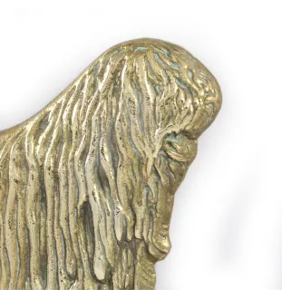 Komondor - une plaque de porte avec un chien, une plaque de bienvenue en laiton, une enseigne exceptionnelle avec l'inscription Welcome de la marque Art-Dog