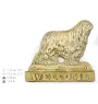Komondor - une plaque de porte avec un chien, une plaque de bienvenue en laiton, une enseigne exceptionnelle avec l'inscription Welcome de la marque Art-Dog