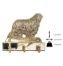 Komondor - porte-clés avec chien, support en laiton pour accessoires pour chiens, élégante décoration pour le couloir de la marque Art-Dog