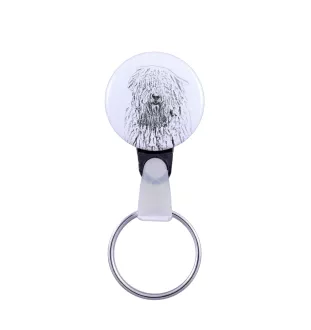 Komondor, Hungarian sheepdog, Mop Dog - keychain with a dog portrait, pendant with the brand's own Art-Dog graphics