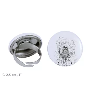 Komondor - Damen Schmuck mit dem Bild eines Hundes, handgefertigtes Produkt, Möglichkeit, Ihr eigenes Foto hinzuzufügen, Marke Art-Dog