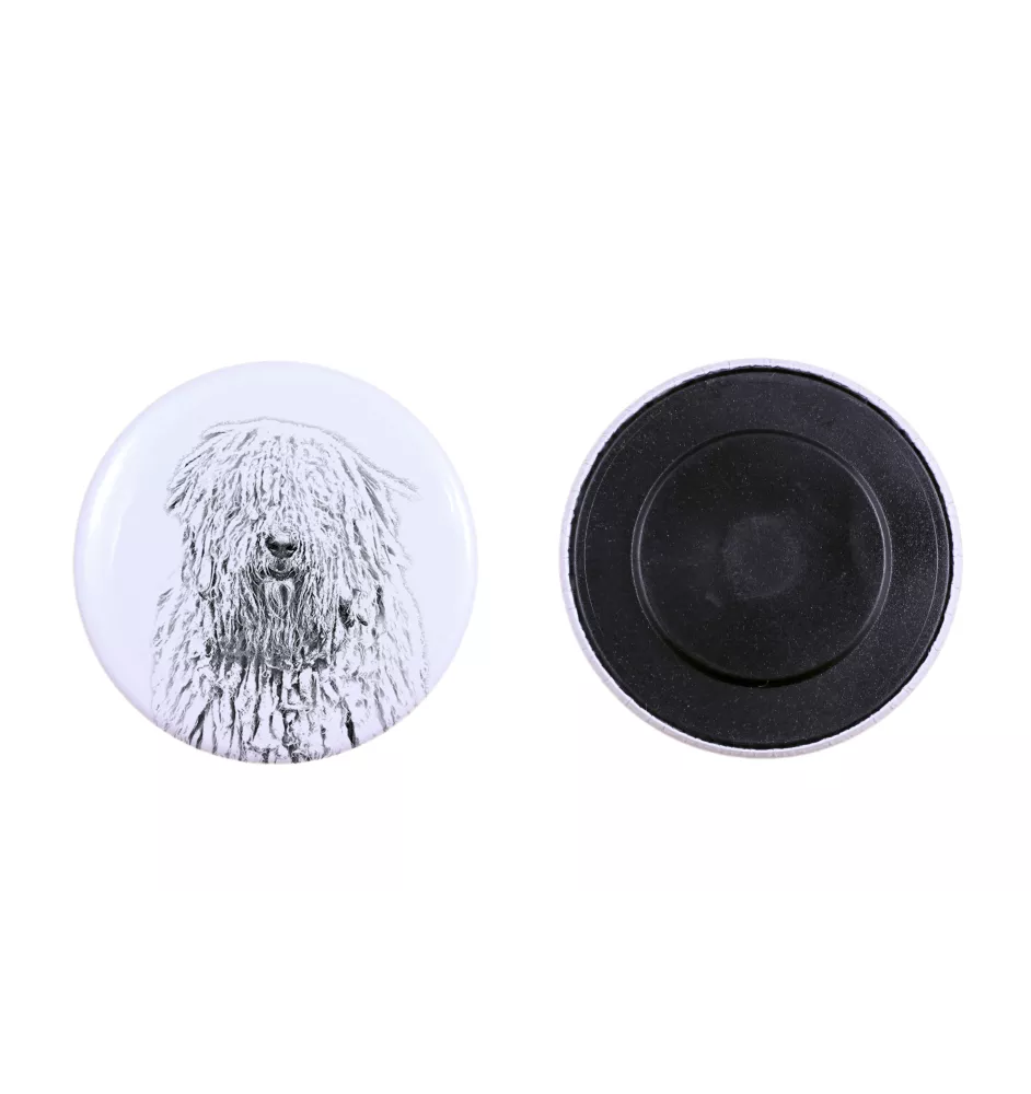 Komondor, Hungarian sheepdog, Mop Dog - magnet with a dog's pupil, exceptionally light, strong magnet, handmade product by the Art-Dog brand