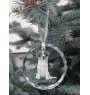 Chien d'eau de la Romagne - boule de Noël en cristal avec une photo, photo de chien dans le cristal, décoration personnalisée pour sapin de Noël de la marque Art-Dog