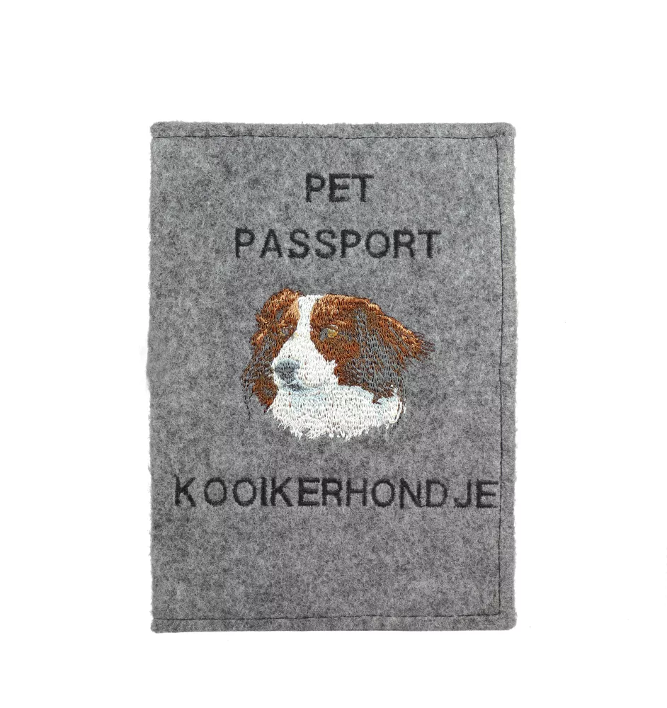 Chien d'eau de la Romagne - Porte passeport pour chien, porte document, cadeau pour le voyageur de la marque Art-Dog