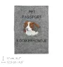 Kooikerhondje - Dog passport case, document case, gift for the traveller from the Art-Dog brand
