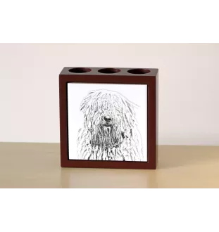 Komondor - porte-stylo avec chien, organiseur de bureau avec impression, décoration de bureau personnalisée de la marque Art-Dog