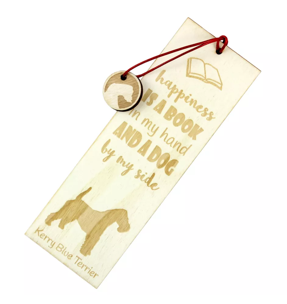 Kerry Blue Terrier, Irish Blue Terrier - Lesezeichen mit Hund, personalisiertes Lesezeichen, Hundeaccessoire für Leser der Marke Art-Dog