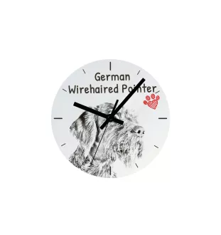 Komondor - Wanduhr mit Hund, Regal Uhr mit Druck, personalisierte Hausdekoration von Art-Dog.