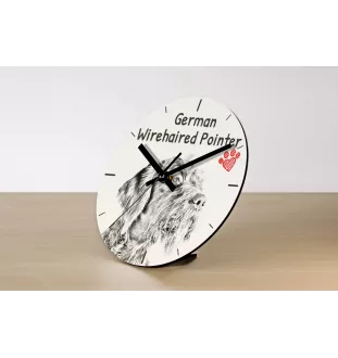 Komondor - Wanduhr mit Hund, Regal Uhr mit Druck, personalisierte Hausdekoration von Art-Dog.