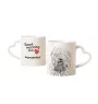 Komondor - tasse avec chien, une tasse adorable avec une anse en forme de cœur, un cadeau universel de la marque Art-Dog