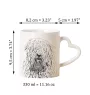Komondor, Hungarian sheepdog, Mop Dog - cup with a dog, adorable cup with a heart-shaped handle, universal gift from the Art-Dog brand