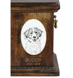 Chien d'eau de la Romagne - une plaque commémorative avec une photo de chien, une plaque funéraire avec une impression, une plaque ovale personnalisée de la marque Art-Dog