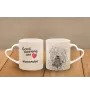 Komondor, Hungarian sheepdog, Mop Dog - cup with a dog, adorable cup with a heart-shaped handle, universal gift from the Art-Dog brand