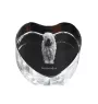 Komondor, Hungarian sheepdog, Mop Dog - a photo of a dog in crystal, crystal heart, unique photo frame from the Art-Dog brand