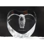 Komondor - une photo de chien dans un cristal, un cœur en cristal, un cadre photo exceptionnel de la marque Art-Dog