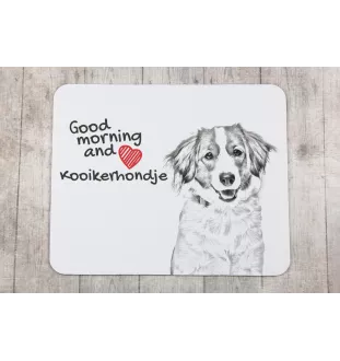 Kooikerhondje - Mauspad mit Druck, personalisiertes Mauspad mit Hund, einzigartiges Gadget für Büroangestellte von Art-Dog.