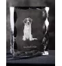 Kooikerhondje - crystal with a picture of a dog, glass statuette with a picture, unique frame with a picture from Art-Dog brand