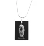 Komondor, Hungarian sheepdog, Mop Dog - Crystal pendant with dog, silver necklace with photo, personalised pendant by Art-Dog brand