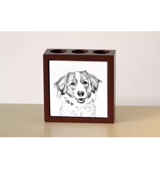 Chien d'eau de la Romagne - porte-stylo avec chien, organiseur de bureau avec impression, décoration de bureau personnalisée de la marque Art-Dog