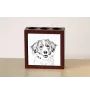Kooikerhondje - Stifthalter mit Hund, Schreibtischorganizer mit Aufdruck, personalisierte Schreibtischdekoration der Marke Art-Dog